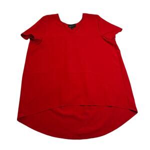 Romeo & Juliet Couture V-Neck High Low Hem A-Line Tunic Size Large Holidays